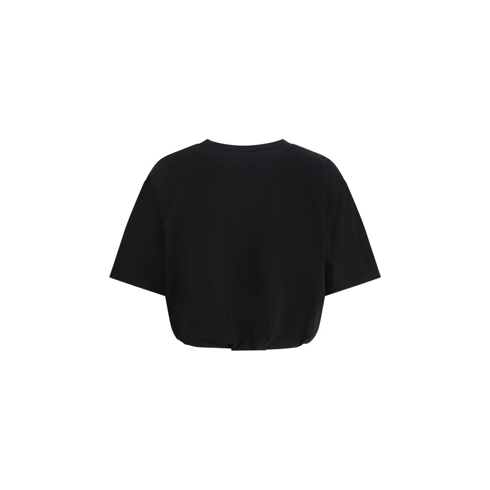 PINKO Black Cropped T-Shirt