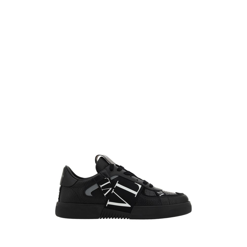 Valentino Garavani Black Leather VL7N Sneakers