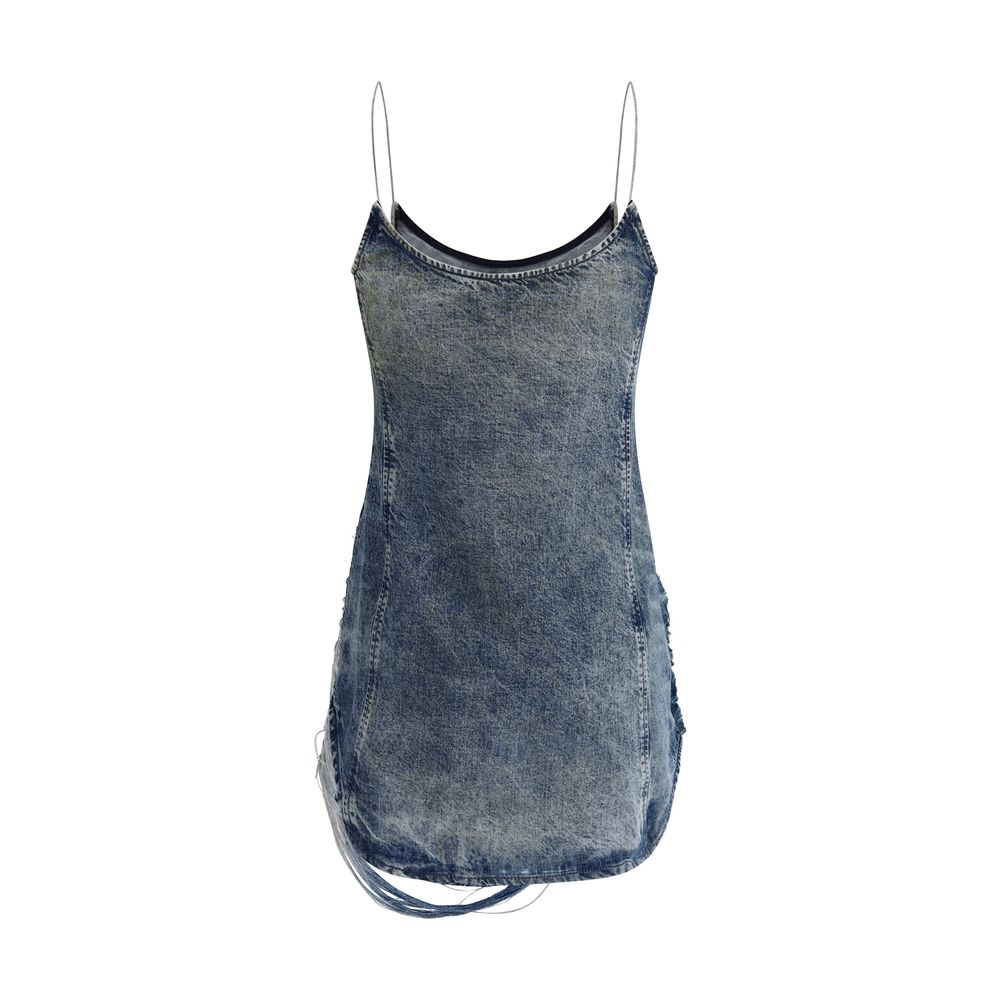 Diesel De-dra-short-fsg Mini Dress in Denim
