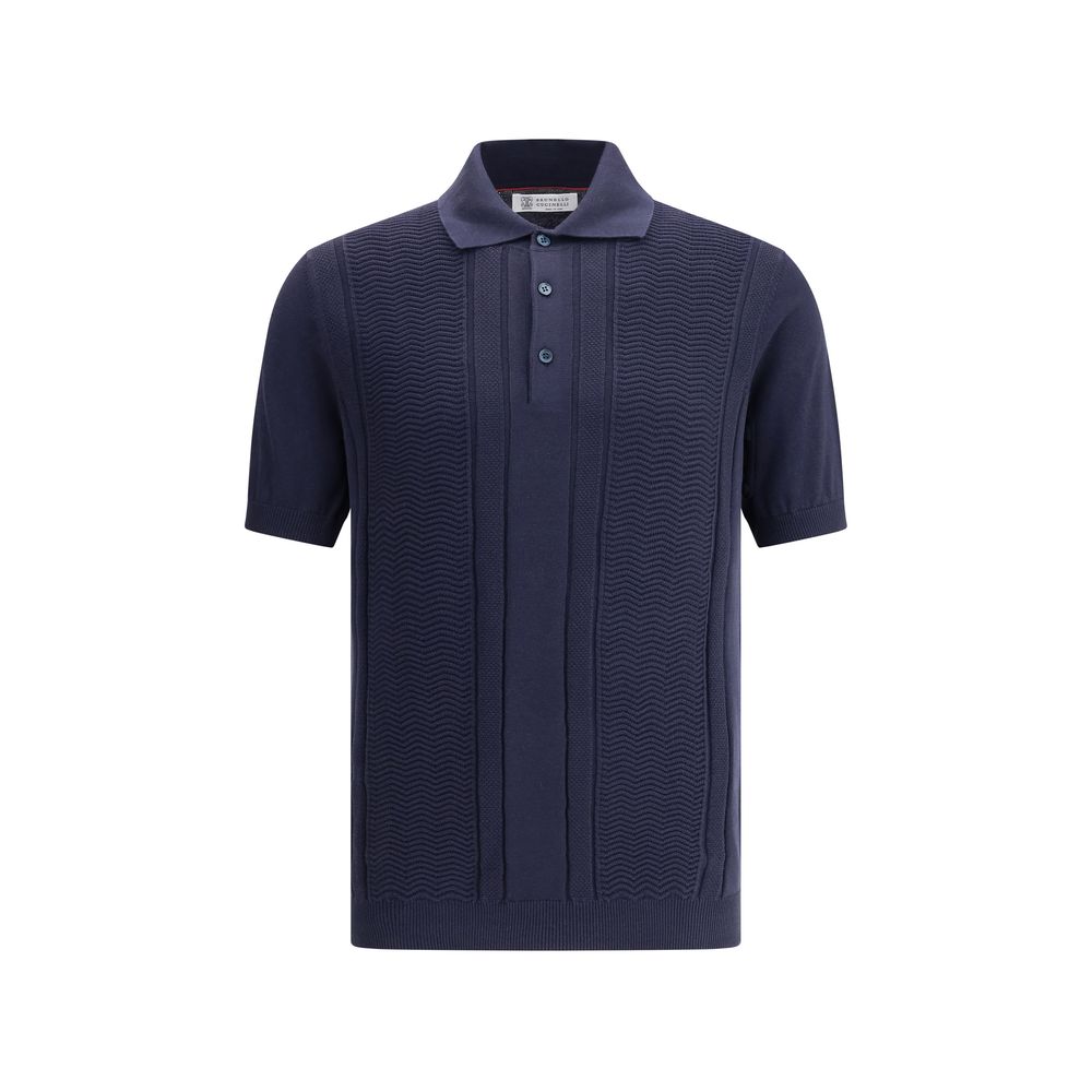 Brunello Cucinelli Knit Polo Shirt - Timeless Elegance in Cotton