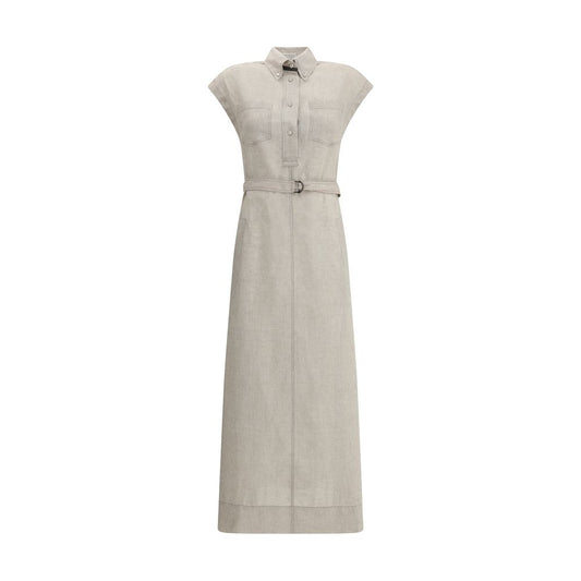 Brunello Cucinelli Maxi Linen Dress