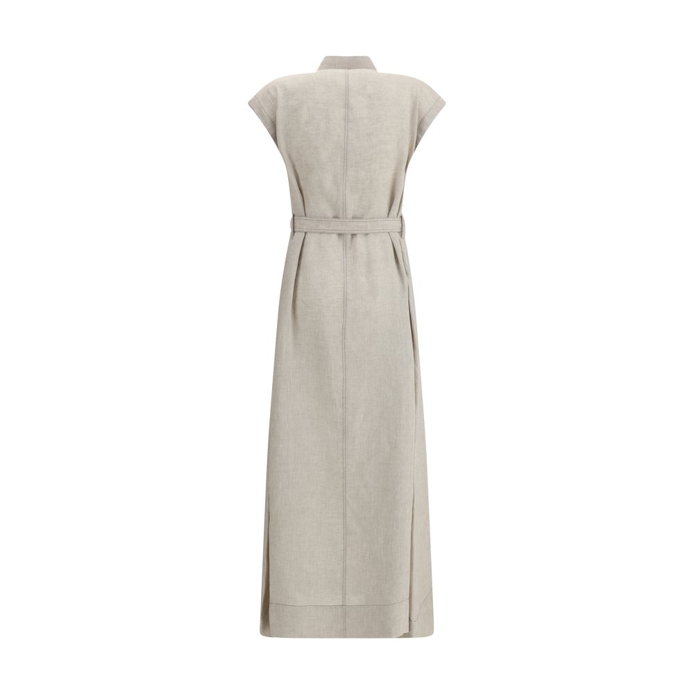 Brunello Cucinelli Maxi Linen Dress
