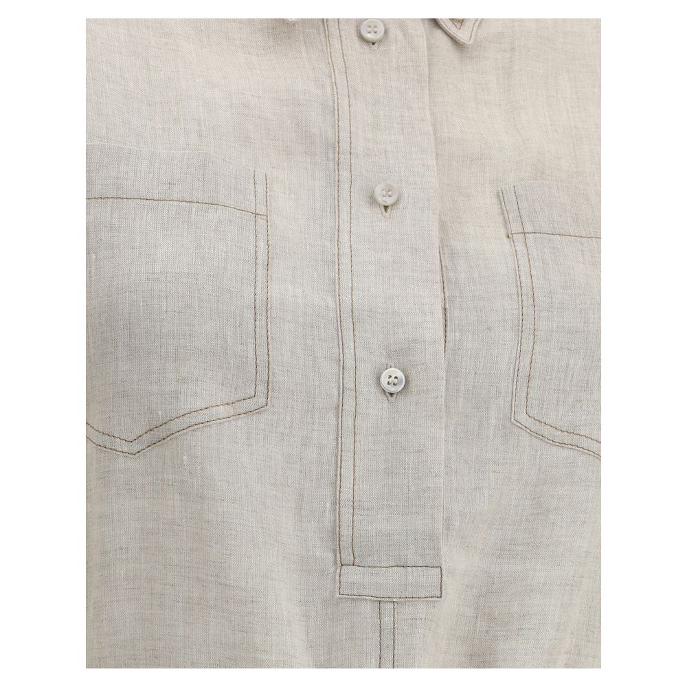 Brunello Cucinelli Maxi Linen Dress
