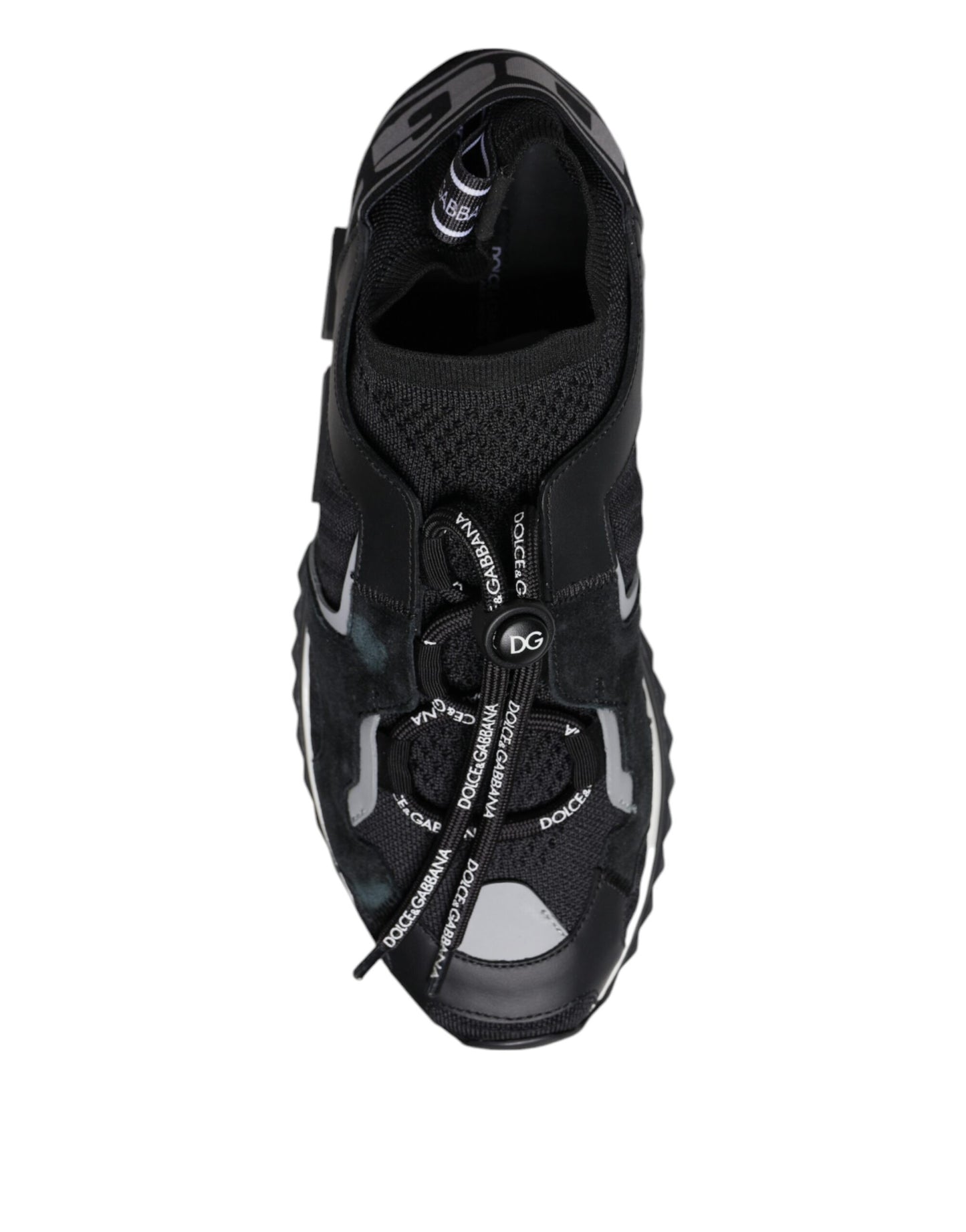 Dolce & Gabbana Black Mesh Sorrento Trekking Sneakers for Women