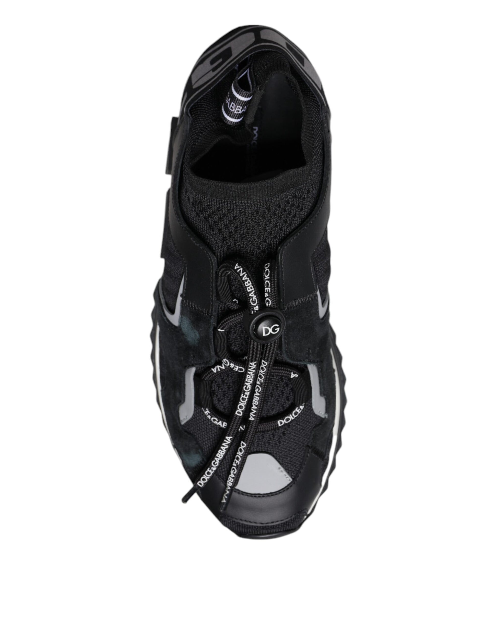 Dolce & Gabbana Black Mesh Sorrento Trekking Sneakers for Women