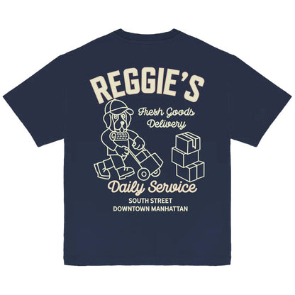 Refrigiwear Blue Cotton Crewneck T-Shirt
