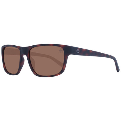Timberland Men's Sunglasses – Brown Full-Rim Frame with Polarized Lenses, 60mm