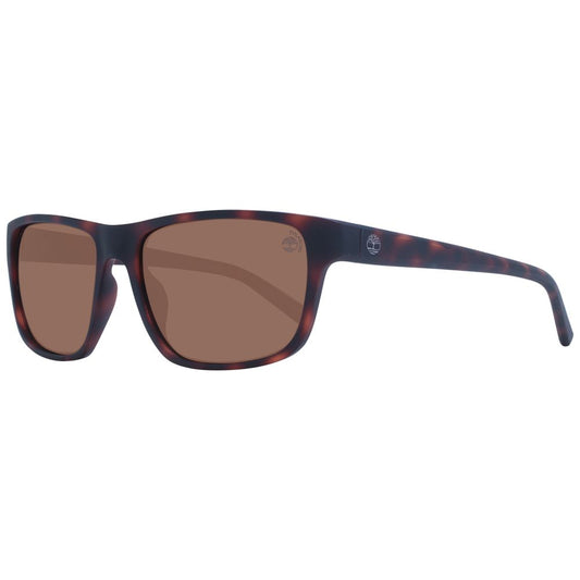 Timberland Men's Sunglasses – Brown Full-Rim Frame with Polarized Lenses, 60mm