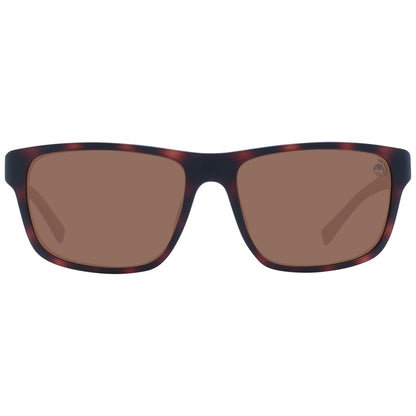 Timberland Men's Sunglasses – Brown Full-Rim Frame with Polarized Lenses, 60mm
