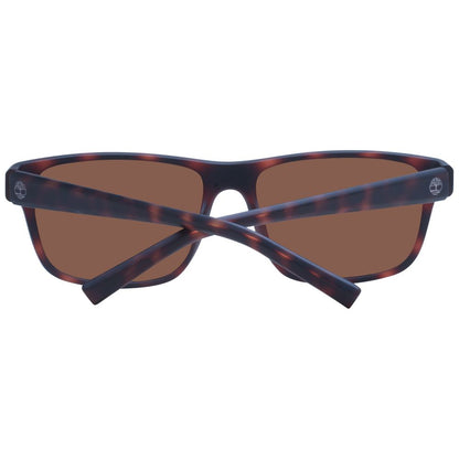 Timberland Men's Sunglasses – Brown Full-Rim Frame with Polarized Lenses, 60mm