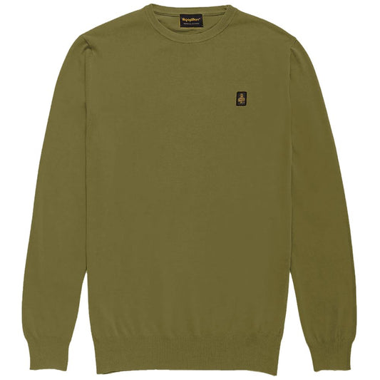 Refrigiwear Green Cotton Crewneck Sweater