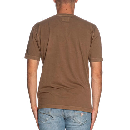 Refrigiwear Brown Cotton T-Shirt with Pocket