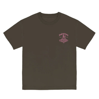 RefrigiWear Brown Cotton T-Shirt - Inwood Print