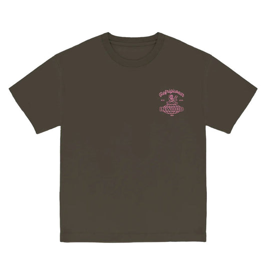 RefrigiWear Brown Cotton T-Shirt - Inwood Print