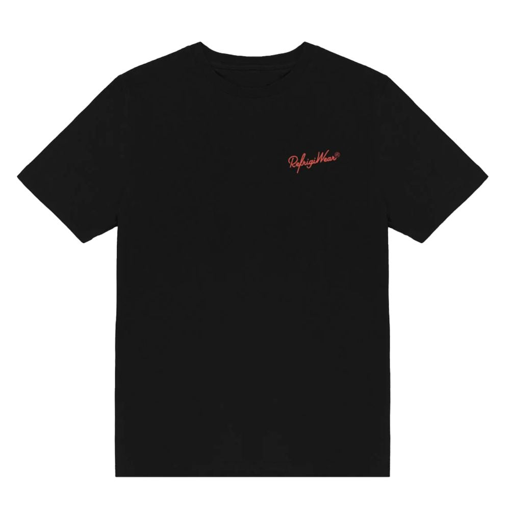 Refrigiwear Black Cotton T-Shirt - Classic Comfort with Heritage Style