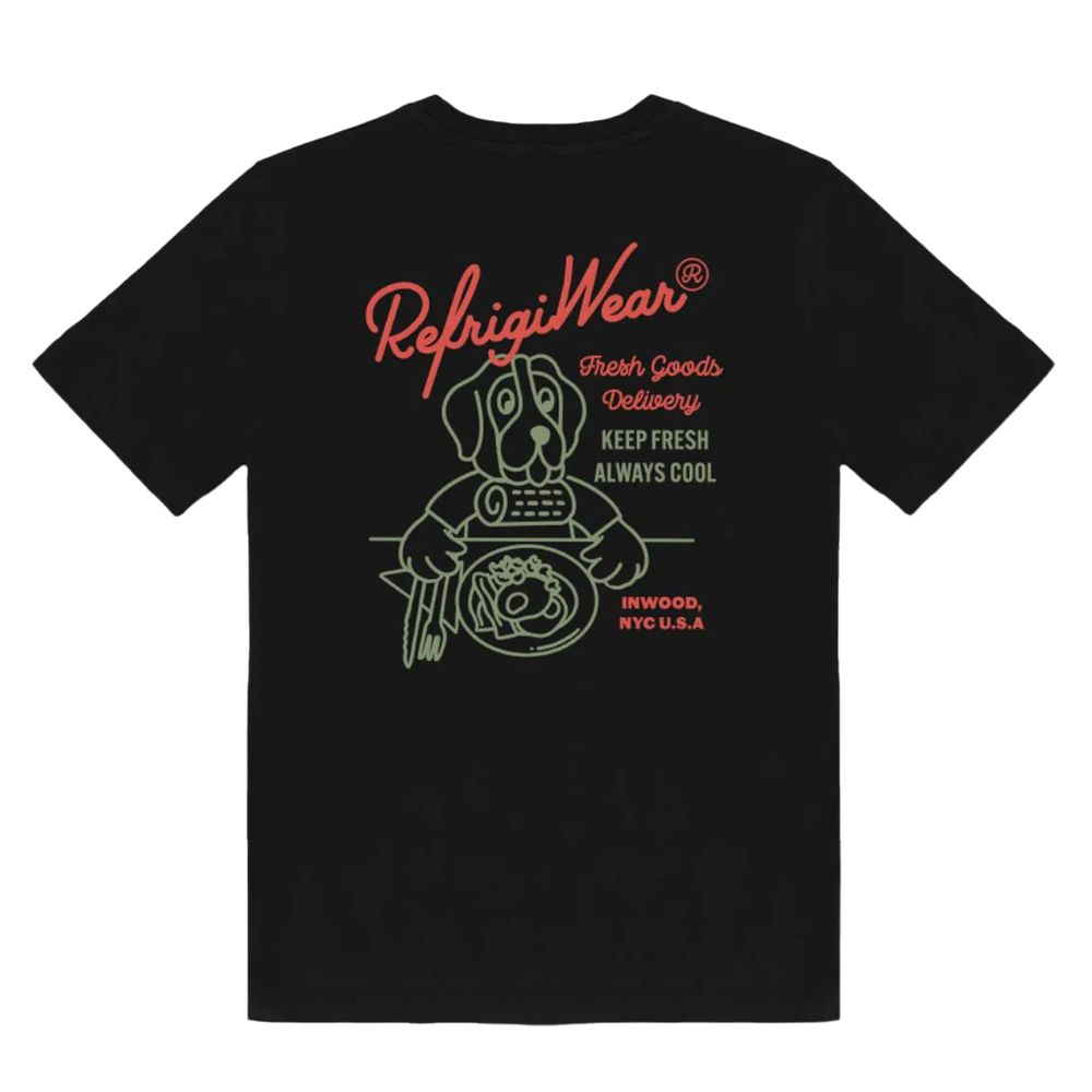 Refrigiwear Black Cotton T-Shirt - Classic Comfort with Heritage Style