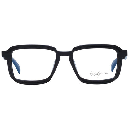 Yohji Yamamoto Men's Optical Frames – Black Square Design, 52mm