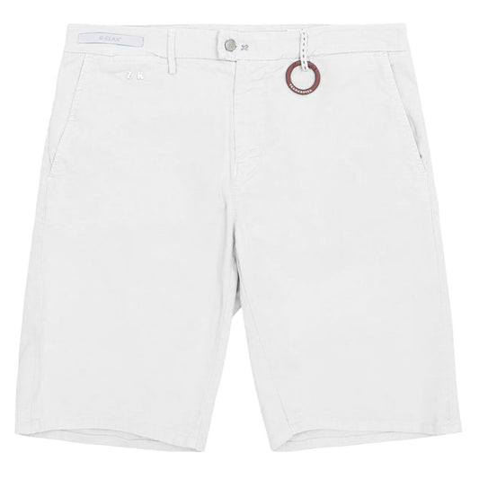 Tramarossa White Linen & Cotton Blend Shorts for Men