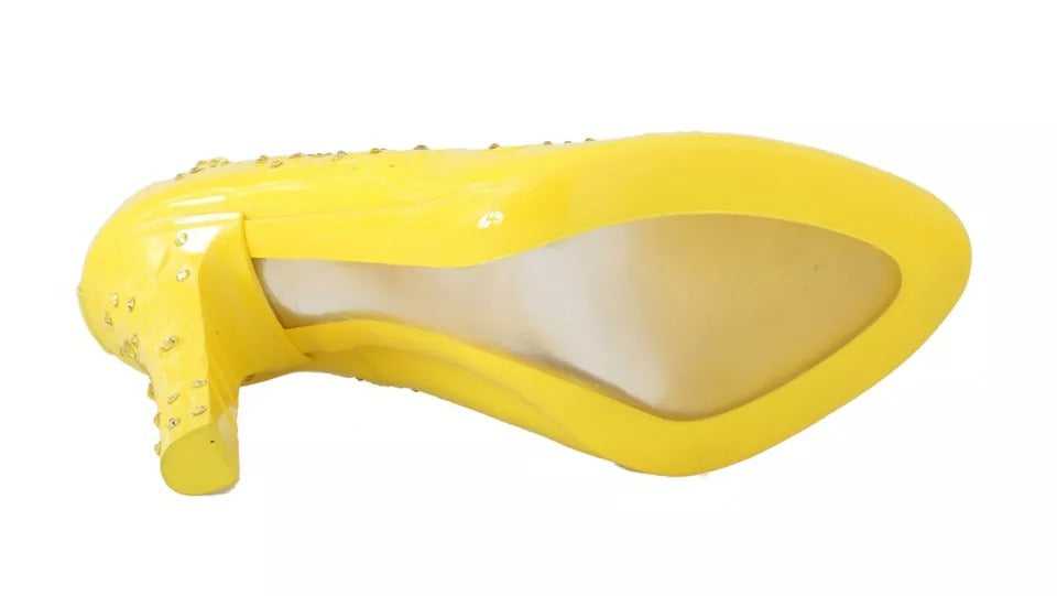 Dolce & Gabbana CINDERELLA Yellow Crystal Heels