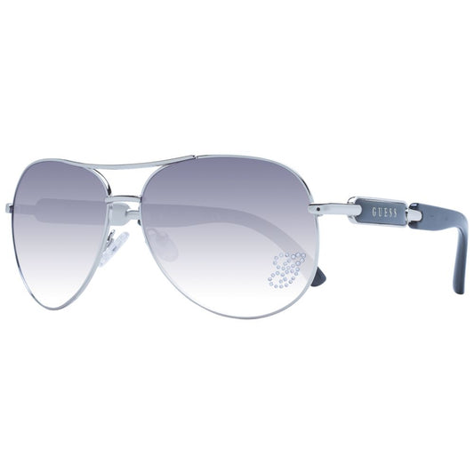 Guess Silver Aviator Gradient Lenses Sunglasses for Women