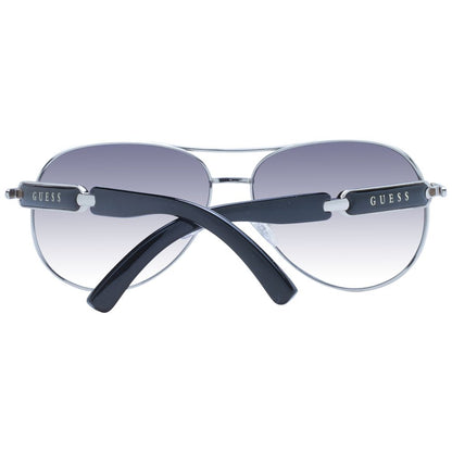 Guess Silver Aviator Gradient Lenses Sunglasses for Women