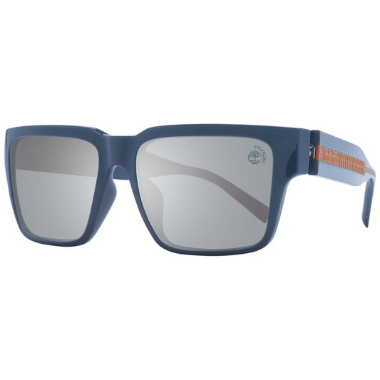 Timberland Men’s Sunglasses – Grey Rectangle Frame with Polarized Lenses, 56mm