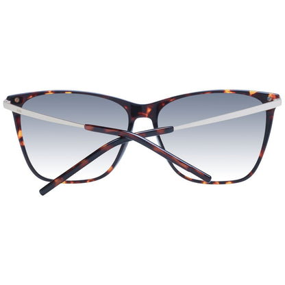 Hugo Boss Women's Sunglasses – Brown Cat Eye Frame with Grey Gradient Lenses, 58mm