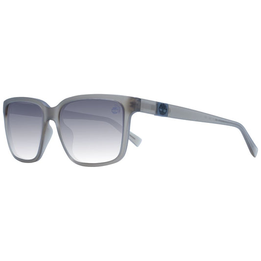 Timberland Men’s Sunglasses – Gray Square Frame with Polarized Gradient Lenses, 57mm