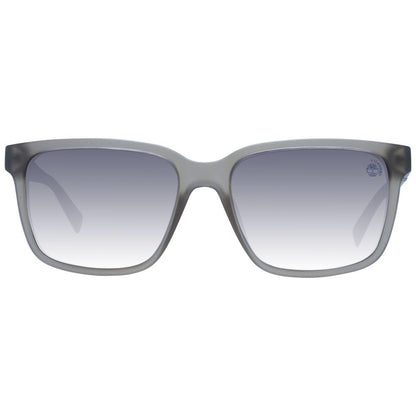 Timberland Men’s Sunglasses – Gray Square Frame with Polarized Gradient Lenses, 57mm