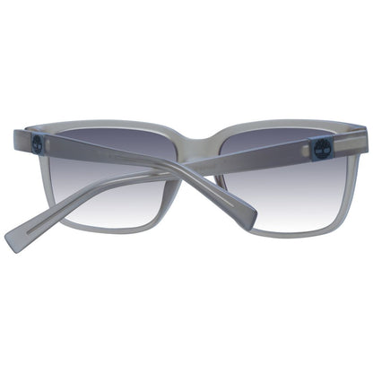 Timberland Men’s Sunglasses – Gray Square Frame with Polarized Gradient Lenses, 57mm