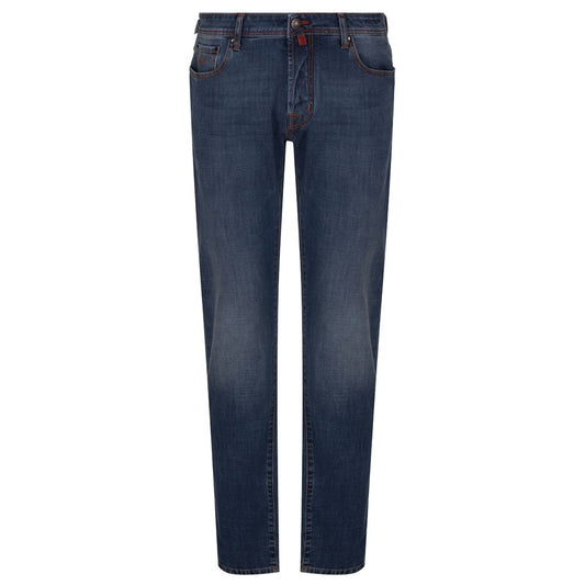 Jacob Cohën Nick Slim Fit Jeans in Lightly Washed Blue Denim