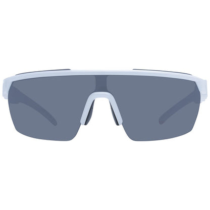 Hugo Boss White Men’s Sunglasses – Chic Mono Lens with Grey Lenses, 99mm