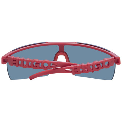 Hugo Boss Red Men’s Sunglasses – Red Frame with Grey Mirrored Lenses, 99mm