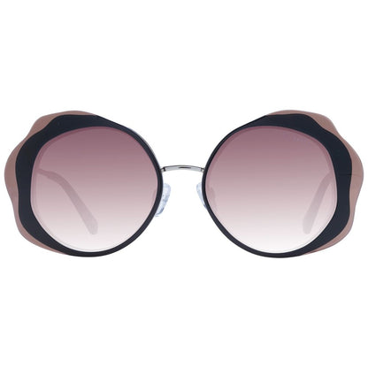 Ted Baker Women’s Sunglasses – Black Frame with Burgundy Gradient Lenses, 53mm