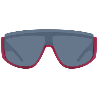 Hugo Boss Red Men's Sunglasses – Stylish Half-Rim Frame with Grey Lenses, 99mm