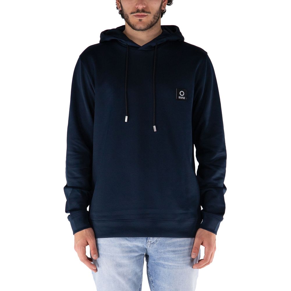 Suns Blue Nylon Hoodie Sweatshirt