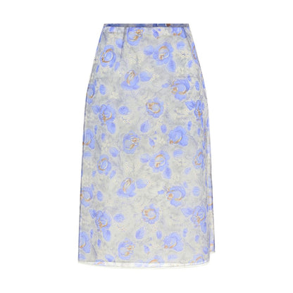 Prada Floral Semi-Transparent Skirt
