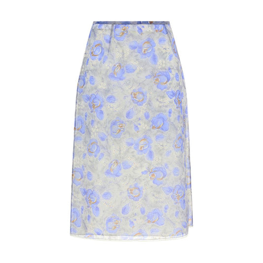 Prada Floral Semi-Transparent Skirt