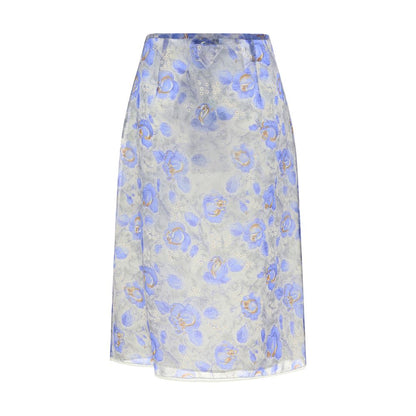 Prada Floral Semi-Transparent Skirt