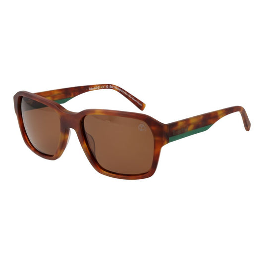 Timberland Brown Men’s Sunglasses with Polarized Orange Lenses