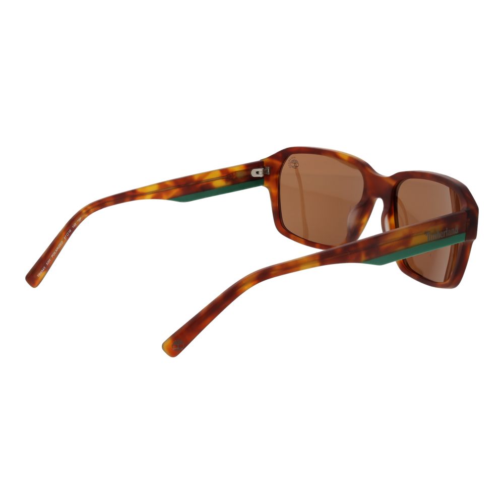 Timberland Brown Men’s Sunglasses with Polarized Orange Lenses