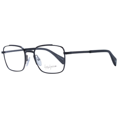 Yohji Yamamoto Men’s Black Metal Glasses – Rectangle Frames, 51mm