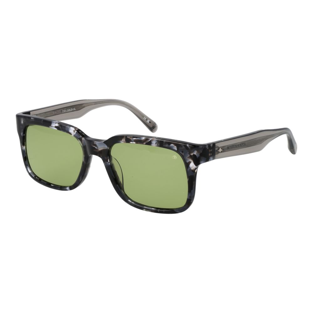 Scotch & Soda Multicolor Men’s Sunglasses – Rectangle Frame, Green Lenses