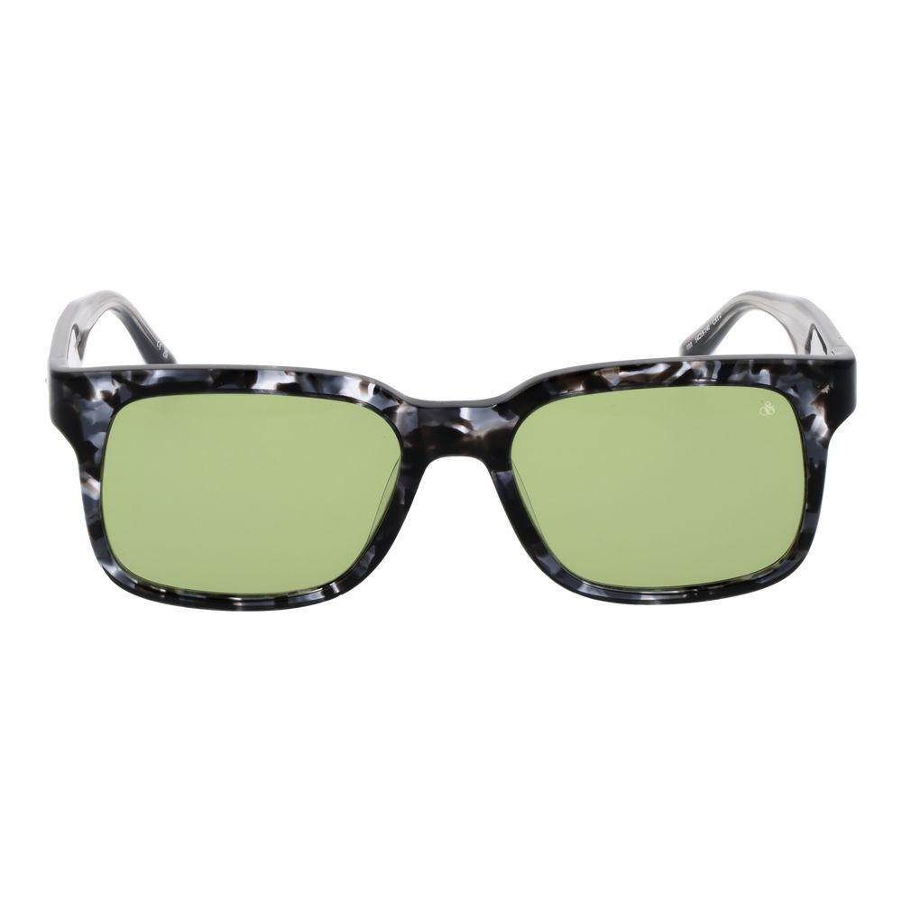 Scotch & Soda Multicolor Men’s Sunglasses – Rectangle Frame, Green Lenses
