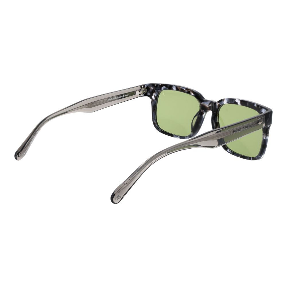 Scotch & Soda Multicolor Men’s Sunglasses – Rectangle Frame, Green Lenses
