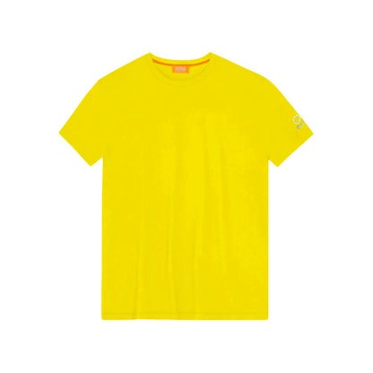Suns Yellow Nylon T-Shirt - Comfortable and Stylish Crew Neck