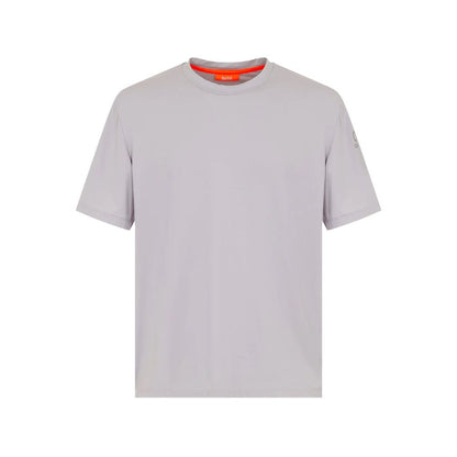 Suns Gray Nylon T-Shirt - Technical Crew Neck Comfort
