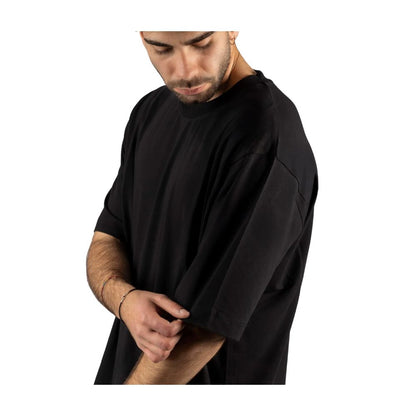 Alpha Studio Black Cotton T-Shirt - Essential Casual Wear