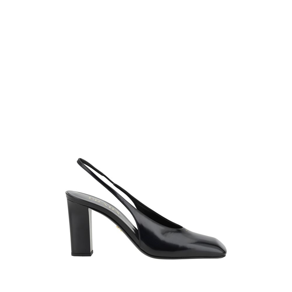 Prada Black Calf Leather Pumps: Elegance Redefined