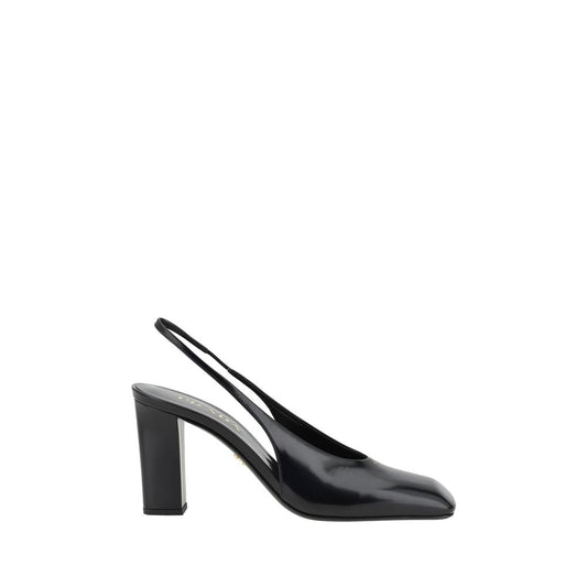 Prada Black Calf Leather Pumps: Elegance Redefined